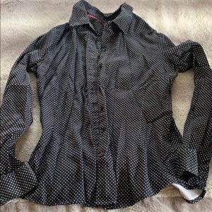 Vintage polka dot button up
